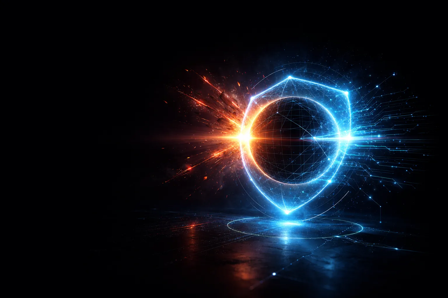 Visualisierung eines Cyber-Angriffs